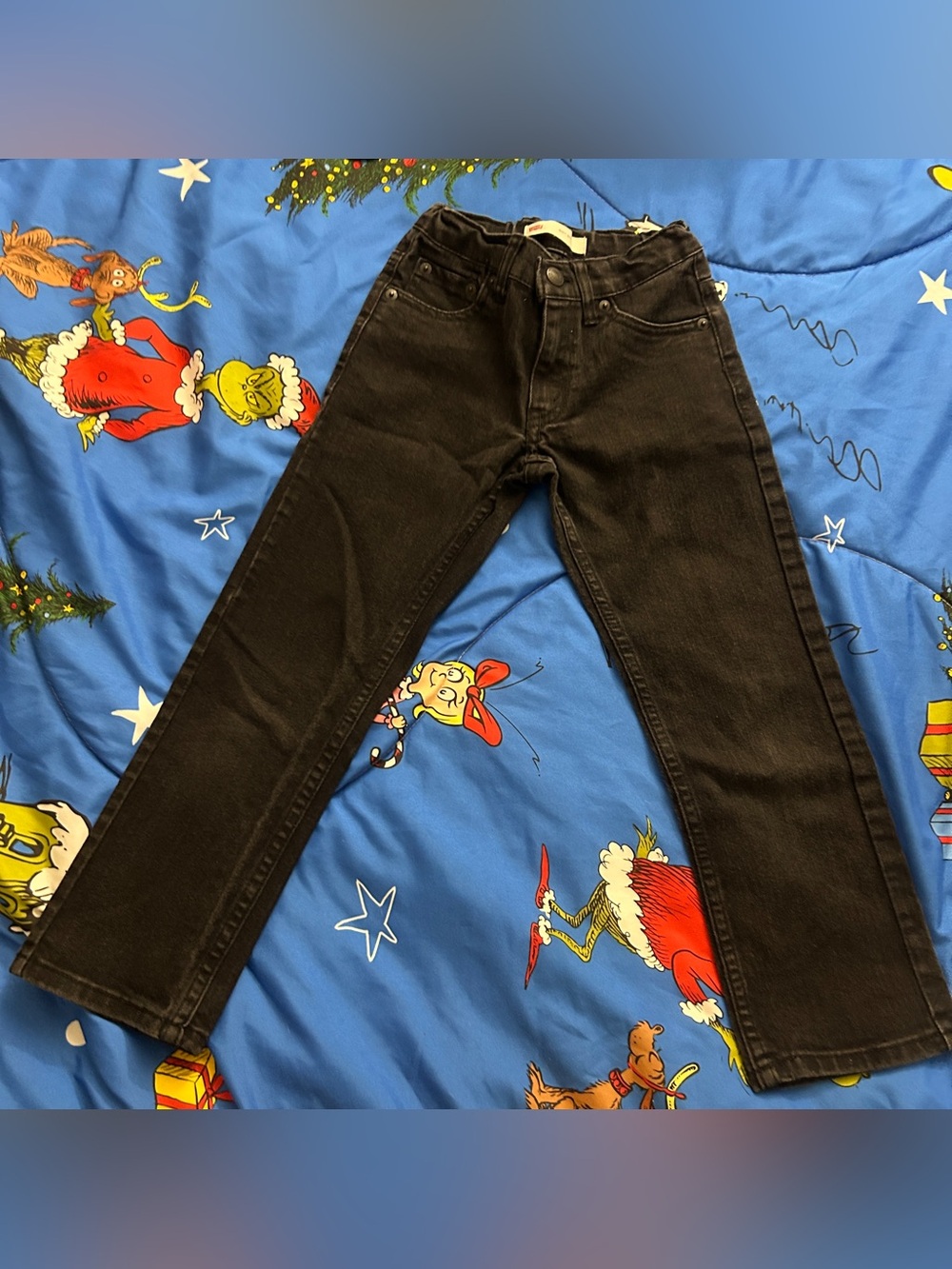 Levi's Black Straight Boy’s Jeans 6 Regular